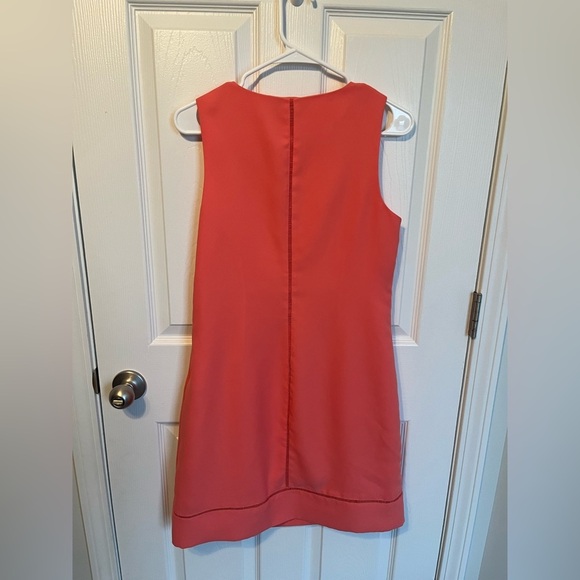 Banana Republic Coral Sleeveless A Line Dress with Side Zipper - Picture 2 of 3